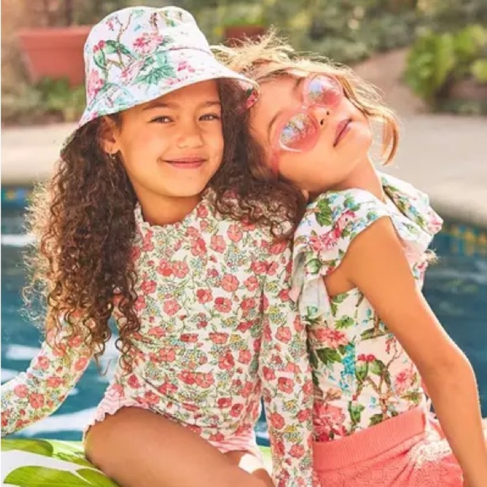 Janie and Jack Tropical Floral Bucket Hat